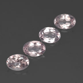 Gemas de morganita rosa natural de  ct, corte óvalo, VVS