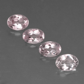 Gemas de morganita rosa natural de  ct, corte óvalo, VVS