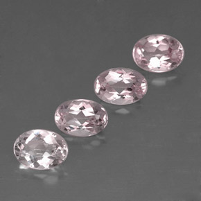 Gemas de morganita rosa natural de  ct, corte óvalo, VVS