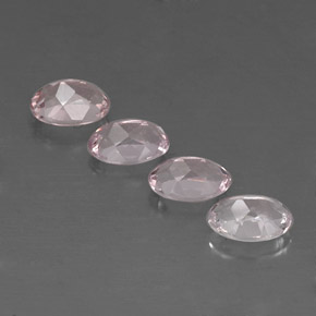 Gemas de morganita rosa natural de  ct, corte óvalo, VVS