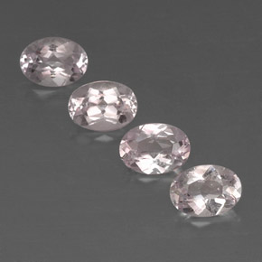 Gemas de morganita rosa natural de  ct, corte óvalo, VVS