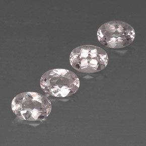 Gemas de morganita rosa natural de  ct, corte óvalo, VVS