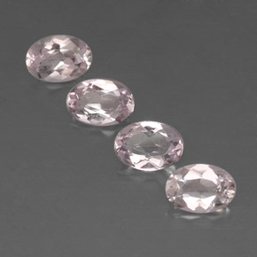 Gemas de morganita rosa natural de  ct, corte óvalo, VVS