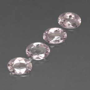 Gemas de morganita rosa natural de  ct, corte óvalo, VVS
