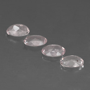 Gemas de morganita rosa natural de  ct, corte óvalo, VVS