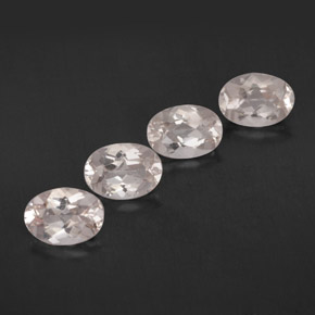 Gemas de morganita rosa natural de  ct, corte óvalo, VVS