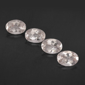Gemas de morganita rosa natural de  ct, corte óvalo, VVS