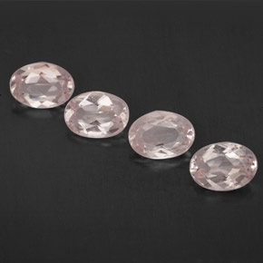 Gemas de morganita rosa natural de  ct, corte óvalo, VVS
