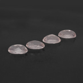 Gemas de morganita rosa natural de  ct, corte óvalo, VVS