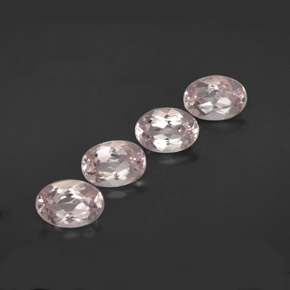 Gemas de morganita rosa natural de  ct, corte óvalo, VVS