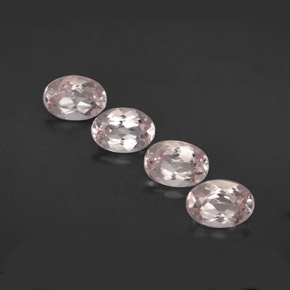 Gemas de morganita rosa natural de  ct, corte óvalo, VVS