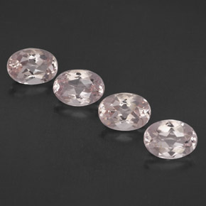 Gemas de morganita rosa natural de  ct, corte óvalo, IF