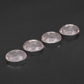 Gemas de morganita rosa natural de  ct, corte óvalo, IF
