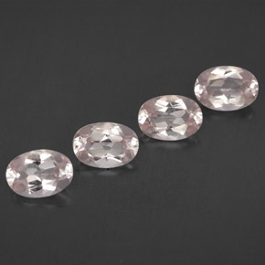 Gemas de morganita rosa natural de  ct, corte óvalo, VVS