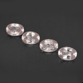 Gemas de morganita rosa natural de  ct, corte óvalo, VVS