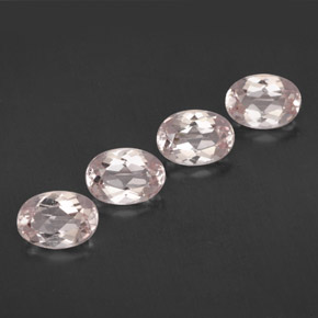 Gemas de morganita rosa natural de  ct, corte óvalo, VVS