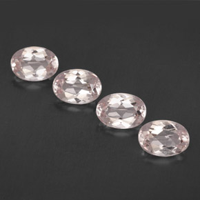 Gemas de morganita rosa natural de  ct, corte óvalo, VVS