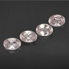 Gemas de morganita rosa natural de  ct, corte óvalo, VVS