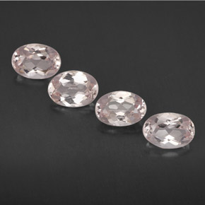 Gemas de morganita rosa natural de  ct, corte óvalo, VVS