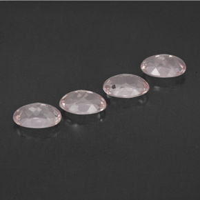 Gemas de morganita rosa natural de  ct, corte óvalo, VVS