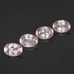 Gemas de morganita rosa natural de  ct, corte óvalo, VVS