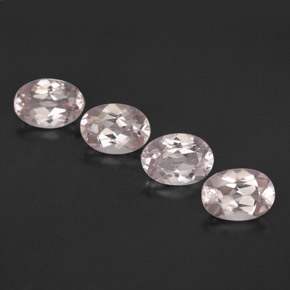 Gemas de morganita rosa natural de  ct, corte óvalo, VVS