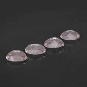 Gemas de morganita rosa natural de  ct, corte óvalo, VVS