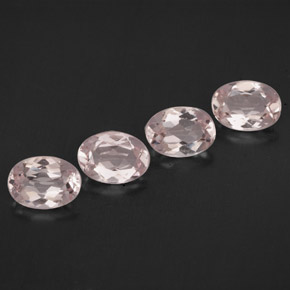 Gemas de morganita rosa natural de  ct, corte óvalo, VVS