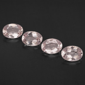 Gemas de morganita rosa natural de  ct, corte óvalo, VVS