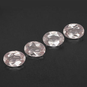 Gemas de morganita rosa natural de  ct, corte óvalo, VVS