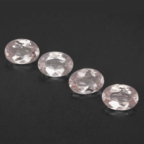 Gemas de morganita rosa natural de  ct, corte óvalo, VVS