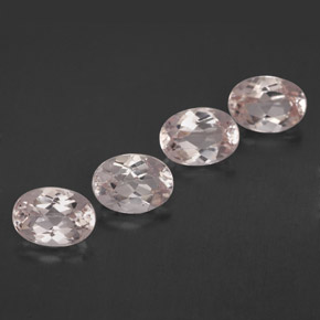 Gemas de morganita rosa natural de  ct, corte óvalo, VVS