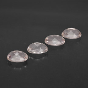 Gemas de morganita rosa natural de  ct, corte óvalo, VVS