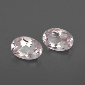 Gemas de morganita rosa natural de  ct, corte óvalo, VVS