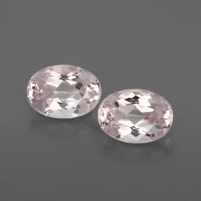 Gemas de morganita rosa natural de  ct, corte óvalo, VVS