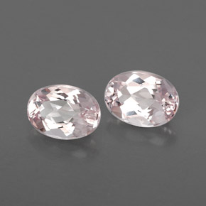 Gemas de morganita rosa natural de  ct, corte óvalo, VVS