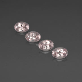Gemas de morganita rosa natural de  ct, corte óvalo, VVS