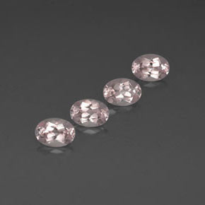 Gemas de morganita rosa natural de  ct, corte óvalo, VVS