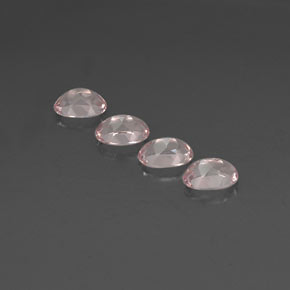Gemas de morganita rosa natural de  ct, corte óvalo, VVS