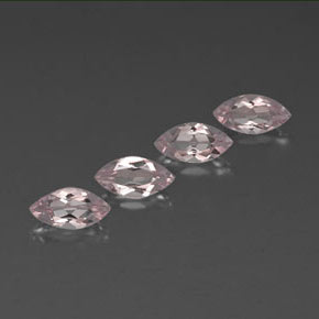 Gemas de morganita rosa natural de 2,13 ct, marquesa, VVS