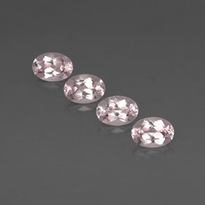 Gemas de morganita rosa natural de  ct, corte óvalo, VVS