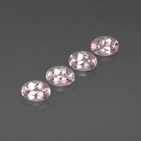 Gemas de morganita rosa natural de  ct, corte óvalo, VVS
