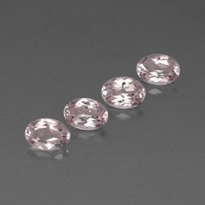 Gemas de morganita rosa natural de  ct, corte óvalo, VVS