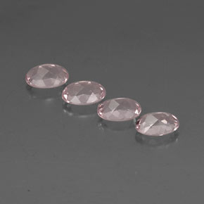 Gemas de morganita rosa natural de  ct, corte óvalo, VVS
