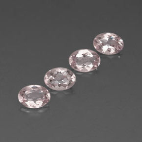 Gemas de morganita rosa natural de  ct, corte óvalo, VVS