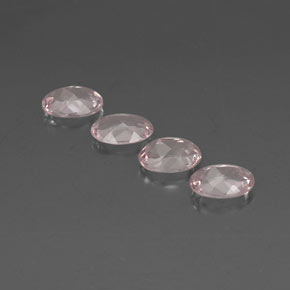 Gemas de morganita rosa natural de  ct, corte óvalo, VVS