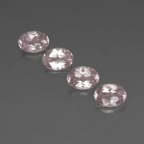 Gemas de morganita rosa natural de  ct, corte óvalo, VVS