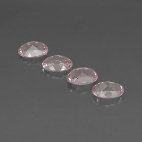 Gemas de morganita rosa natural de  ct, corte óvalo, VVS