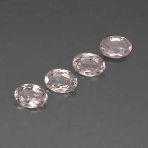 Gemas de morganita rosa natural de  ct, corte óvalo, VVS