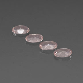 Gemas de morganita rosa natural de  ct, corte óvalo, VVS